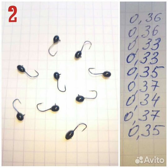 Мормышки вольфрамовые точёные