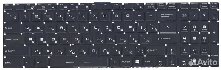 Клавиатура MSI GT63 Titan 8SG-030RU с белой подсве