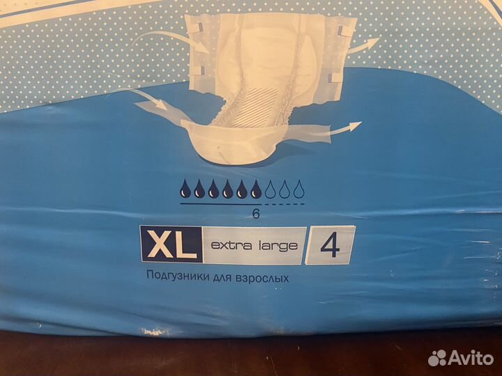 Подгузники для взрослых xl extra large 4
