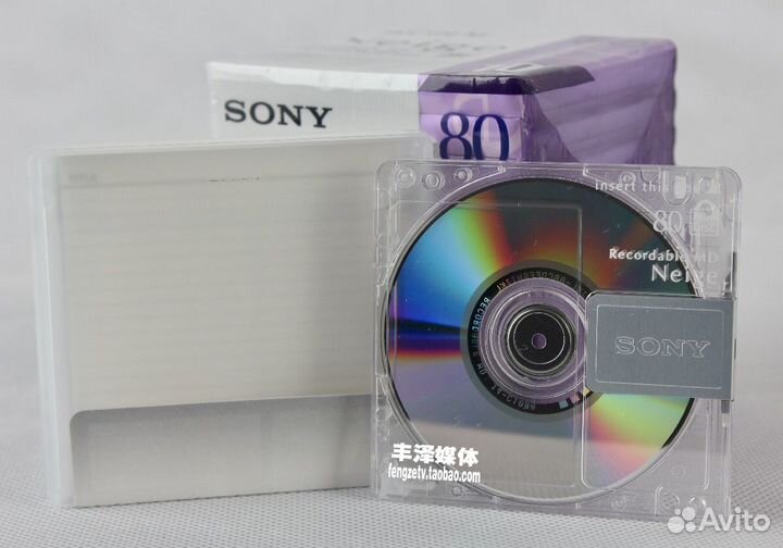 Sony MD80 10mdw80ned Minidisc Neige 80 Minute Pack