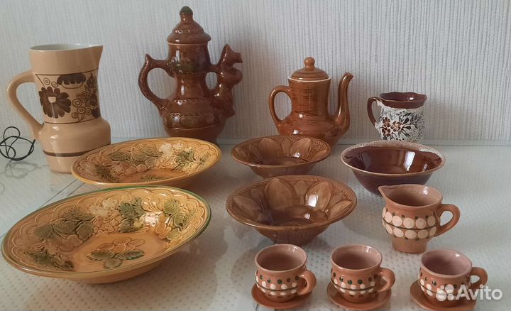Керамическая посуда СССР кувшин тарелки