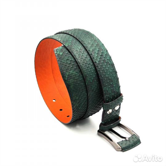 Ремень Malpolon из натуральной кожи питона