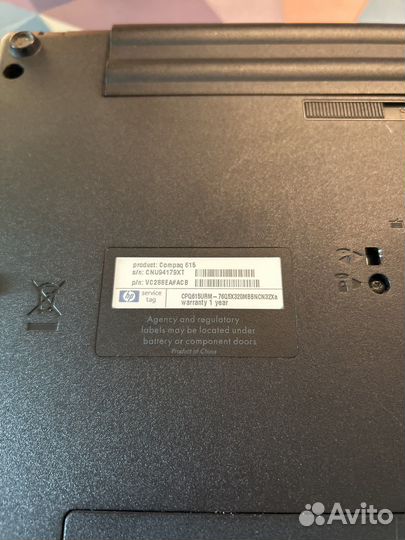 Ноутбук Compaq 615, на запчасти