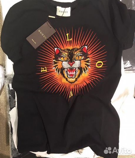 Gucci angry cat outlet t shirt