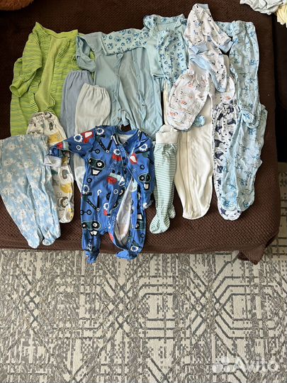 Продам большой пакет вещей на мальчика с 0-3