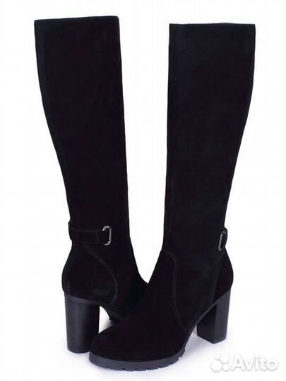 Сапоги осень весна женские 39 натуральная замша