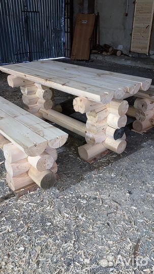 Скамейка садовая деревянная