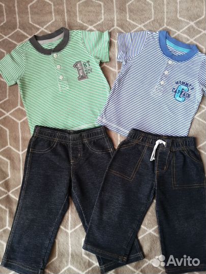 Комплект Cаrters из2х футболок и штаны 80