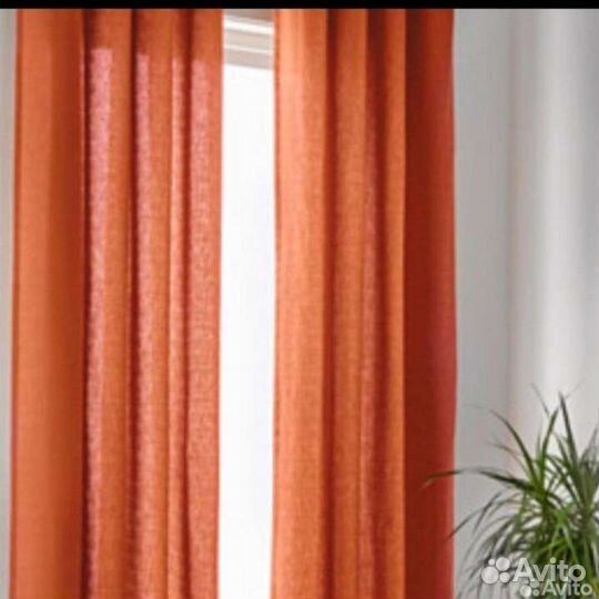 Льняные шторы Икеа Арья в упаковке