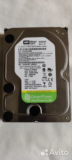 Жесткий диск Western Digital 2Tb 3,5
