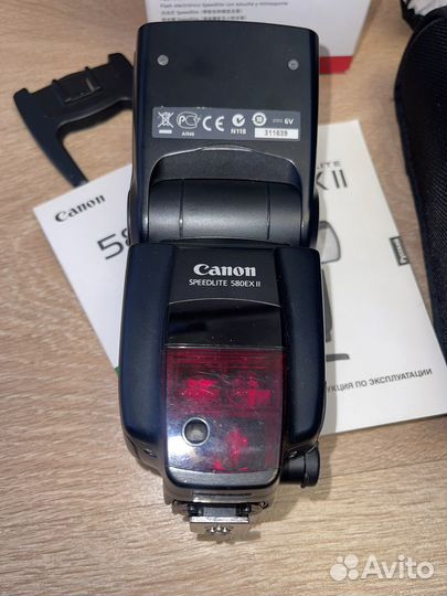 Вспышка камеры Canon speedlite 580EX II