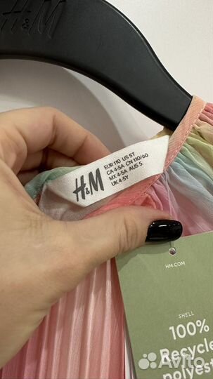 Платье девочка 110 h&m