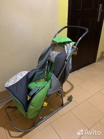 Детские санки коляска