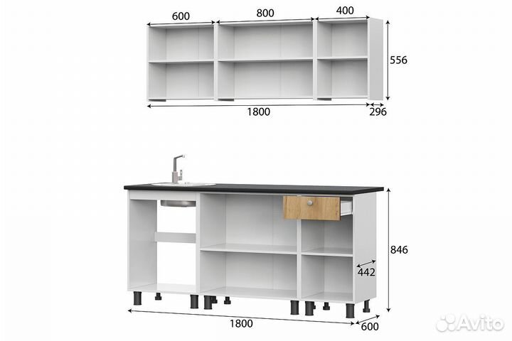 Кухня 180 см новая с доставкой