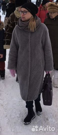 Шуба из натуральной овчины (снежная королева)