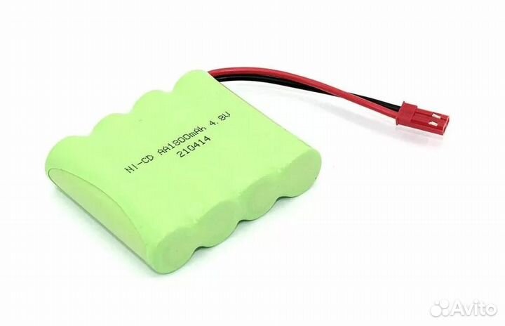 Аккумулятор Ni-Cd 4.8V 1800 mAh AA Flatpack разъем