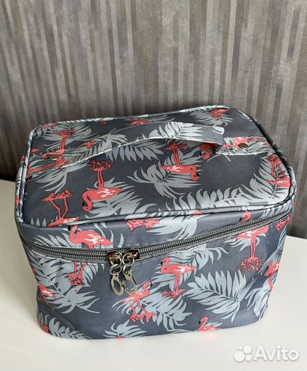 Косметичка непромокаемая большая flamingo