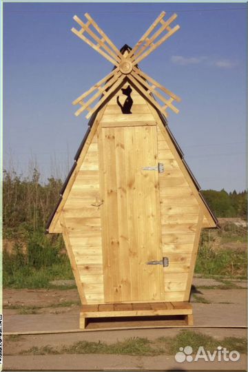 Дачный туалет с декором нтц 608