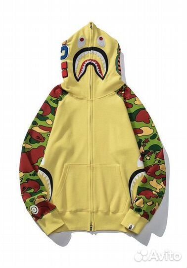 Худи Bape Shark zip