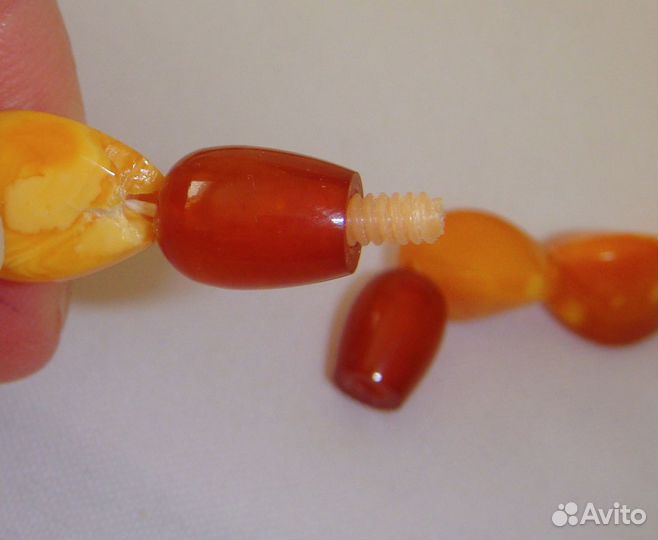 Янтарные Бусы Пейзажный Натуральный Янтарь СССР