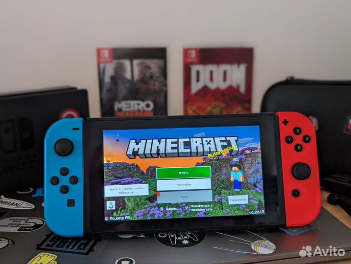 Nintendo switch rev 2 с играми в подарок