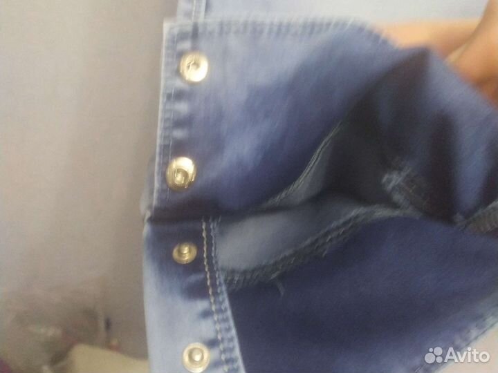 Бриджи джинсовые женские