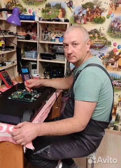 Ремонт телевизоров и духов шкафов частник