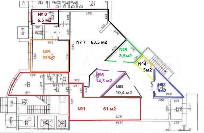 Торговая площадь от 5 м² до 14,5 м2