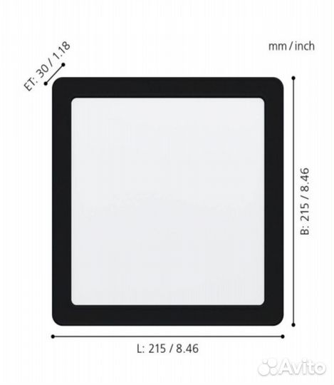 Продам Светодиодный встраиваемый светильник fueva