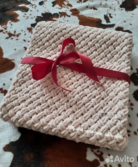 Плед детский плюшевый