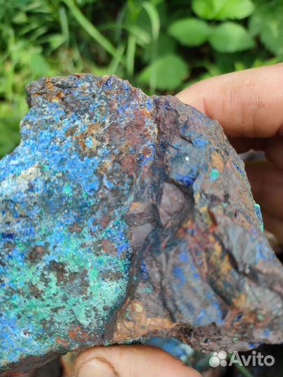 Азурит, малахит,заринит