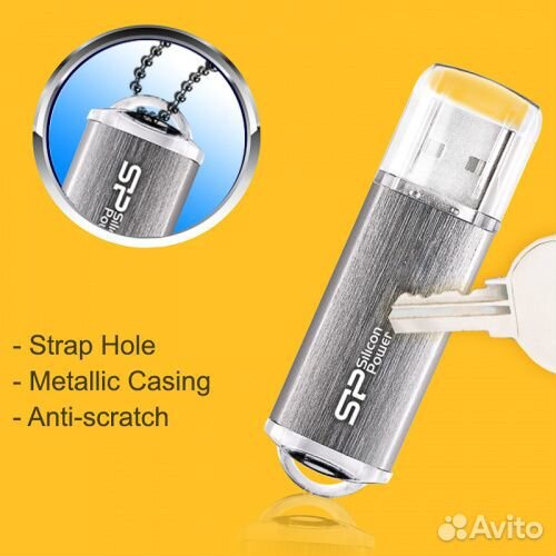 Flash Usb 2.0 Silicon Power Ultima II на 64GB