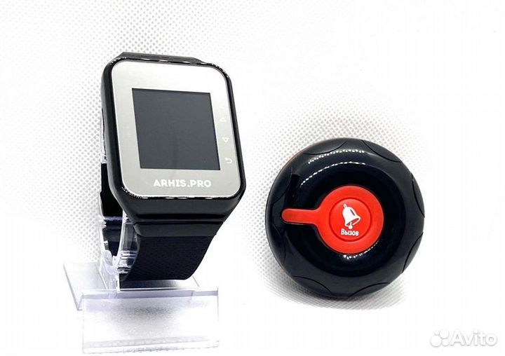 Кнопка вызова официанта персонала Классик и часы