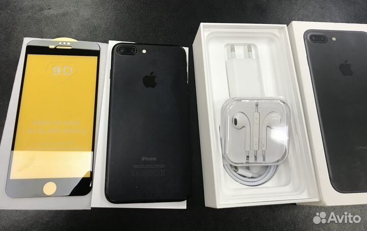 iPhone 7 Plus Ростест,128 гб,новый аккумулятор