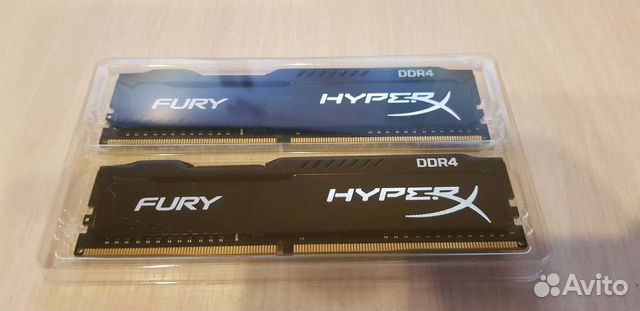 RAM HyperX fury ddr4 2133Мгц 8gb(4gbx2)