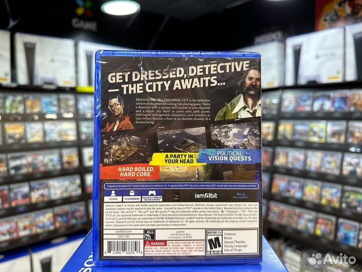 Игры для PS4: Disco Elysium The Final Cut (Русская