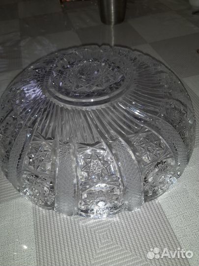 Хрустальная ваза для фруктов СССР