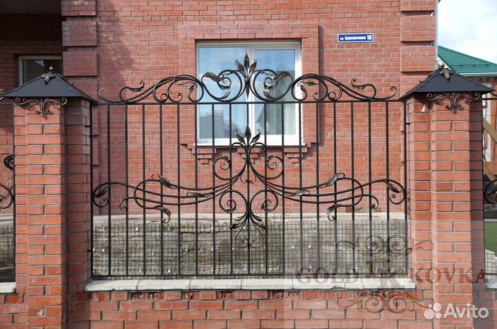 Кованные ворота под ключ