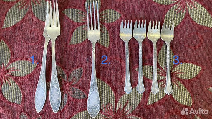 Столовые приборы мельхиор СССР