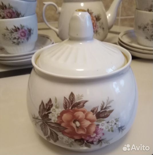 Чайный фарфоровый сервиз,ффз Чайка,СССР,1989 г