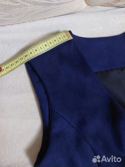 Жилет школьный синий для девочки