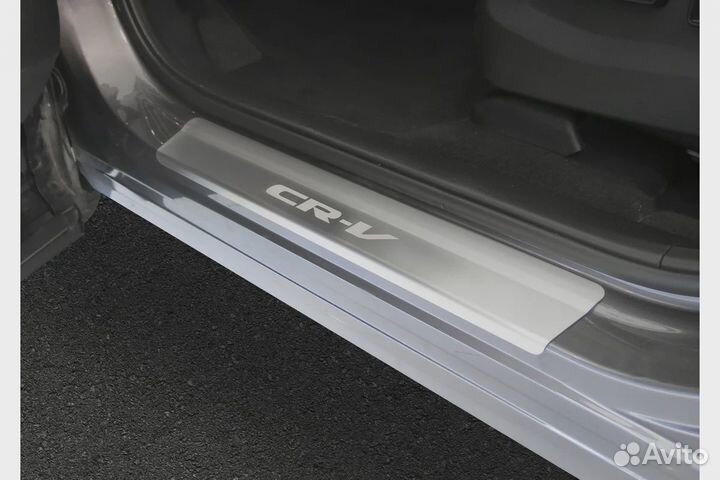 Накладки на пороги Хонда срв 5 (2017-н.в.), нерж