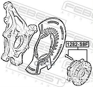 Ступица передняя 1282S8F Febest