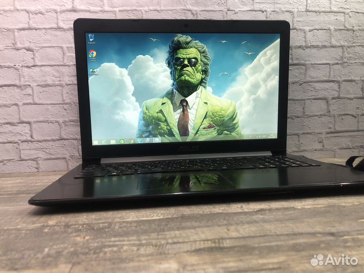 Мощный ноутбук asus i3/15,6