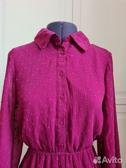 Платье-рубашка шифоновое Clockhouse 40-42