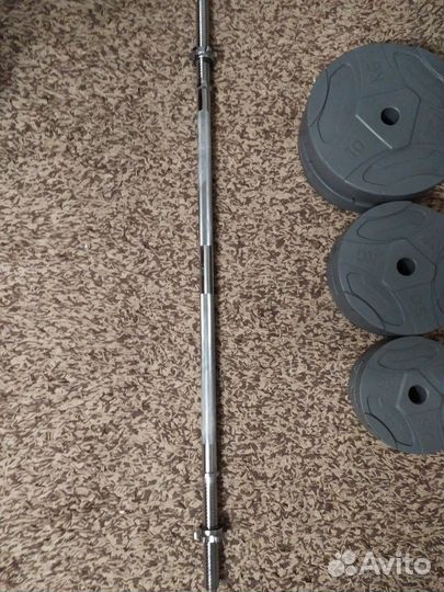 Гриф с блинами (40кг)