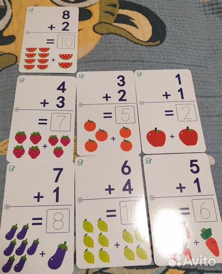 Карточки многоразовые на английском языке