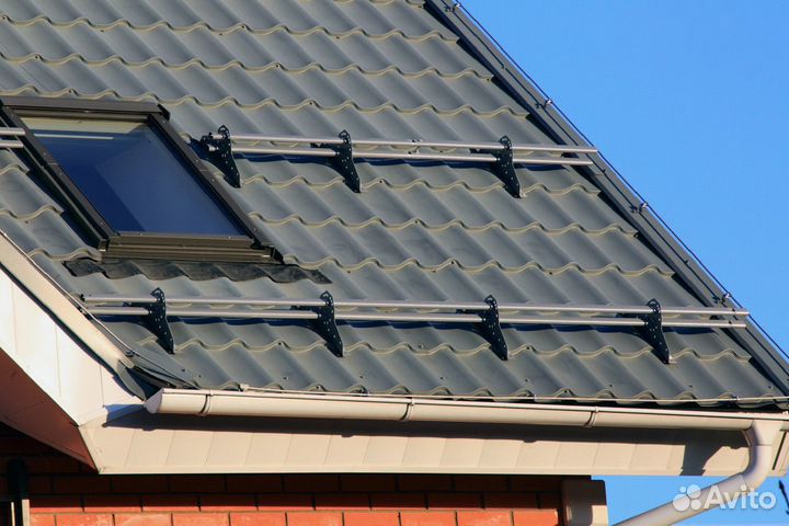 Снегозадержатели для кровли трубчатые