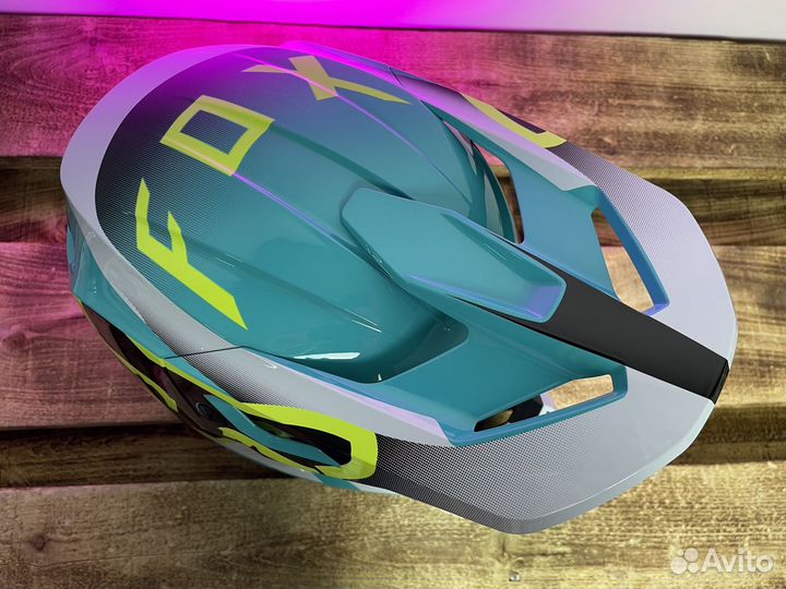 Мотошлем Fox V1 Leed Helmet Teal