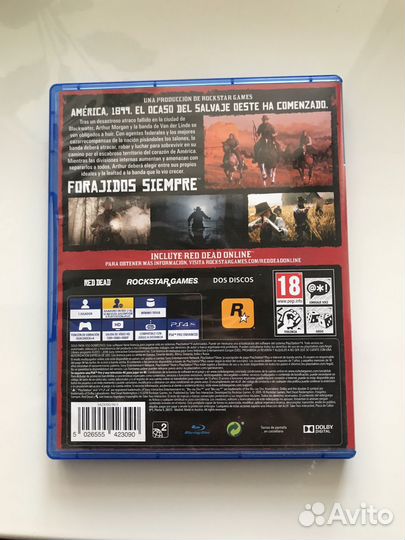 Диск на пс4 RED dead redemption 2